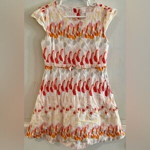Janie And Jack Size 5 Watercolor Poppy Dress